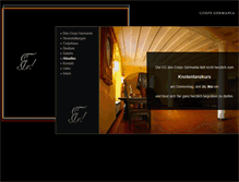 Tablet Screenshot of corps-germania.de